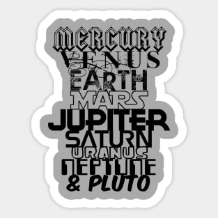 Planets Sticker